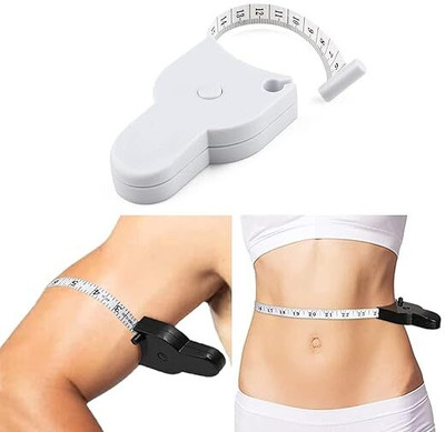 JANKRUT Body Measuring Tape with Lock Pin and Retractable Push Button Measurement Tape(150 cm)