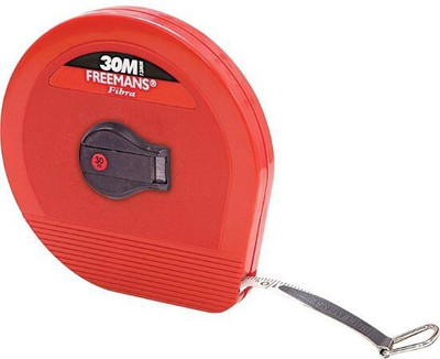 FREEMANS FMI ABS RED Fibra 30m Measurement Tape(30 Metric)