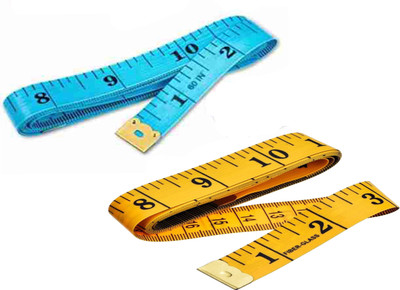 Jiyansh Traders 02 Pcs Inchi Tape Measuring Tailor Ruler Sewing Cloths Tailor Measurement Tape Measurement Tape(152 cm)