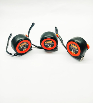 4MECH 5m x 3 Premium Auto Lock Measuring Tape for Home and Professional, Measurement Tape(5 m)