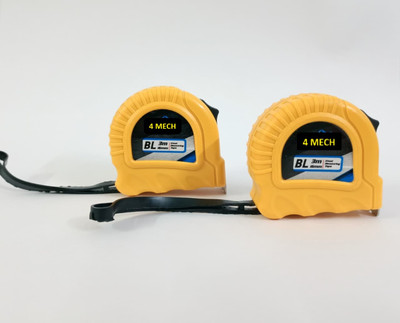 4MECH 3 Meter Measuring Tape Set of 2, Heavy Duty Easy Lock Accurate Measurement Tool Measurement Tape(3 m)