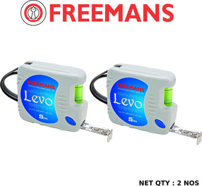 FREEMANS Levo 5m (Pack of Two) Measurement Tape(5 m)