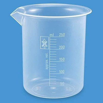Mitrolia Measuring Beaker, Measuring Jars for Kitchen, Laboratory, Industry Use pack of 2 Measuring Cup(250 ml)