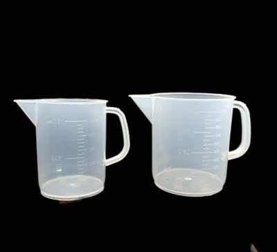 Wexon Plastic Measuring Jug 500 ml and 1000 ml, set of 2 Measuring Cup Set(500 ml, 1000 ml)