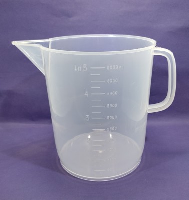 moolenterprises Measuring Jug 5000ml with Handle Transparent Plastic (Pack of 1) Measuring Cup(5000 ml)