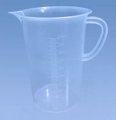 E&E Measuring Jug 2000ml with Handle Transparent Plastic Molded in Polypropylene Measuring Cup(2000 ml)