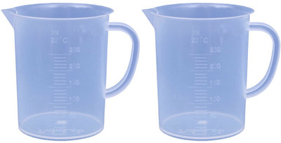 Bello Plastic Measuring 250 Ml Jug pack of 2 for Measuring Solids and Liquids Measuring Cup Set(250 ml)