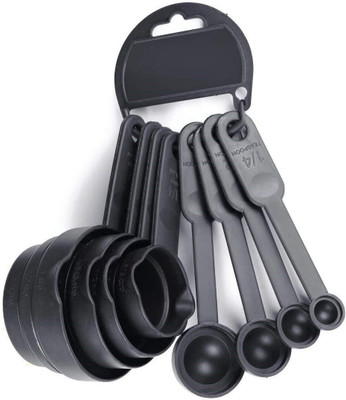 Euclid BPA Free 8 pcs Measuring Cup and Spoon Set-kla Measuring Cup Set(1.2 ml, 2.5 ml, 5 ml, 10 ml, 30 ml, 60 ml, 120 ml, 240 ml)