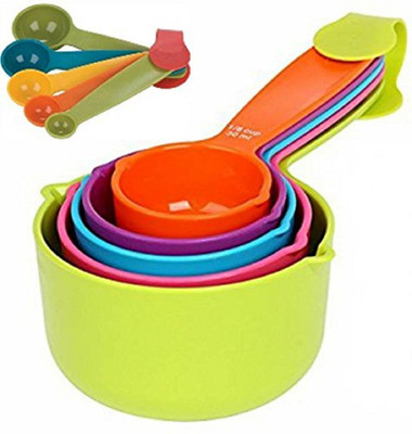 SHB Combo Baking Measurement Measuring Cups 5 Pieces & Spoons 5 Pieces Set Measuring Cup Set(500 ml)