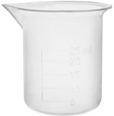 Plexus Plastic Beaker 25ml measuring beaker for laboratory Measuring Cup Measuring Cup(25 ml)