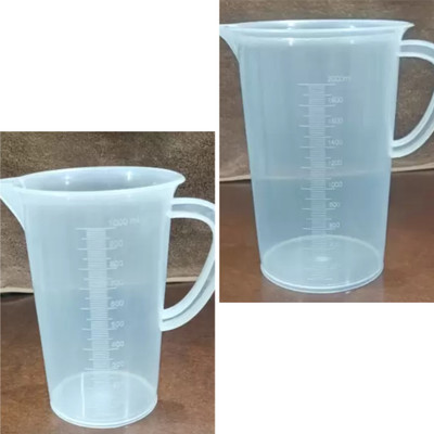 E&E Plastic Measuring Jug/Cup/Jar 2000ml & 1000ml Combo pack Set Measuring Cup(3000 ml)