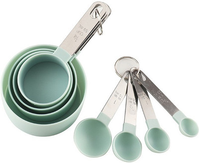 Giffy Measuring Cup and Spoon with Stainless Steel Handle Measuring Spoons Measuring Cup Set(500 ml)