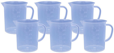Bello Plastic Measuring 250 Ml Jug pack of 6 for Measuring Solids and Liquids Measuring Cup Set(250 ml)