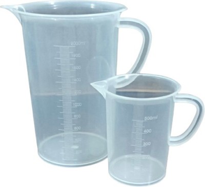 GVSSCO Measuring Jug 2000ml & 500ml Jar Combo Pack Measuring Cup Set(2000 ml, 500 ml)