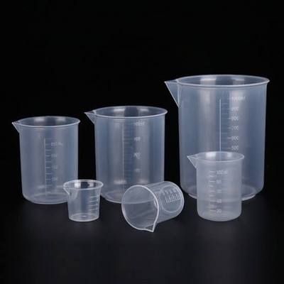 Greyart Measuring Beaker Set with 5 ML Dropper Laboratory Use Laboratory Measuring Jar Measuring Cup(25 ml, 50 ml, 100 ml, 250 ml, 500 ml, 1000 ml)