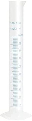 SBT Plastic Measuring Cylinder Transparent Graduated Polypropylene Pack 1 Measuring Cup Set(100 ml)