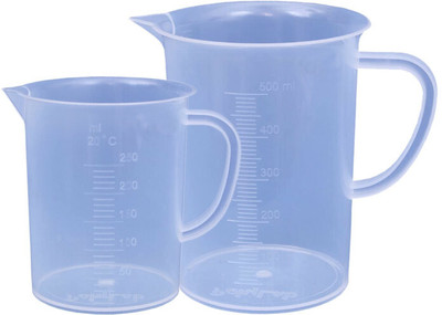 GVSSCO Plastic Measuring 250 Ml & 500 Ml Jug set of 2 Measuring Cup Set(250 ml, 500 ml)
