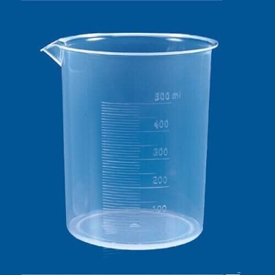 SBT Polypropylene Plastic Measuring Beaker Graduated (Pack of 1) Measuring Cup(500 ml)