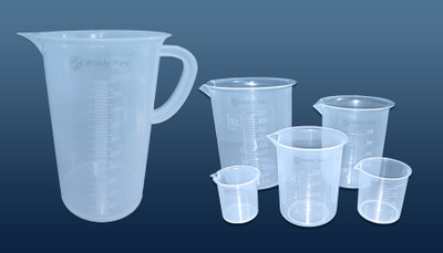 Widely Pure Transparent Plastic Measuring Beaker set and measuring jug Measuring Cup Set(2000 ml, 1000 ml, 500 ml, 250 ml, 100 ml, 50 ml)