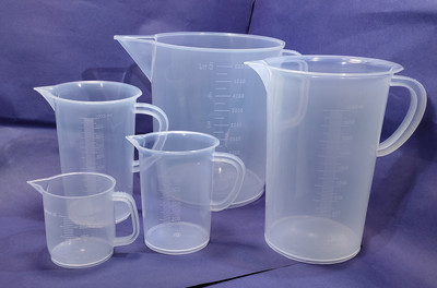 moolenterprises Polypropylene measuring Jug 5.2.1 litter & 500.250 ML (set of 5) Measuring Cup(5000 ml)