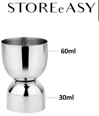 STOREeASY 1 PIECE PEG BAR SET Measuring Cup Set(30 ml, 60 ml)