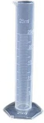 GVSSCO Measuring Cylinder Made of Polypropylene Plastic 25 ML (12 Pieces) Measuring Cup(25 ml)