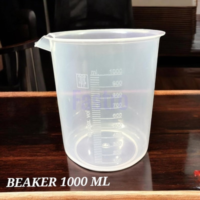 E&E Transparent Plastic 1000 ml Measuring Beaker for Measuring Solids & Liquids Measuring Cup(1000 ml)
