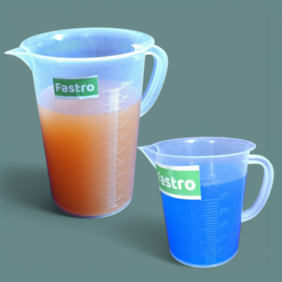 fastro Measuring Jug 250ml & 2000ml Moulded in Polypropylene (polylab) Combo Pack Measuring Cup(250 ml, 2000 ml)