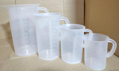 E&E Plastic Measuring Jugs 2000ml,1000ml,500ml & 250ml Combo Pack Measuring Cup Set(3750 ml)