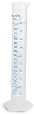 SRI SAI SRINIVASA FABRICS S3 Fabrics Measuring plastic cylinder jar 500 ml for petrol pump Measuring Cup(500 ml)