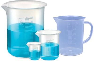 Bello plastic measuring beaker 100ml, 500ml, 1000ml & jug 250ml Measuring Cup Set(1600 ml)