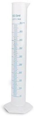 SRI SAI SRINIVASA FABRICS S3 Fabrics Measuring cylinder jar 500 ml for petrol pump Measuring Cup(500 ml)