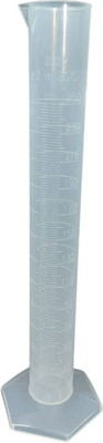 SBT Polypropylene Molded Hexagonal Base Measuring Cylinder (Pack of 1) Measuring Cup Set(250 ml)
