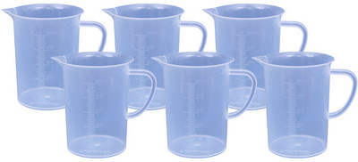 Bello Plastic Measuring 500 Ml Jug pack of 6 for Measuring Solids and Liquids Measuring Cup Set(500 ml)