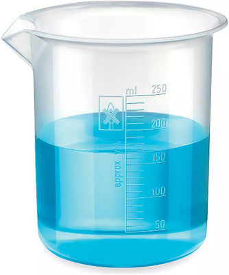 Plexus Plastic Beaker 250ml measuring beaker for laboratory Measuring Cup. Measuring Cup(250 ml)