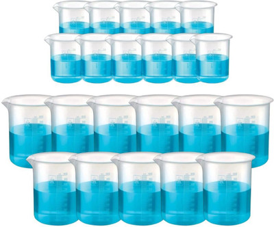 SBT Measuring Beaker 250ml 11Pc 1000ml 11Pc Total 22 Pcs for College, Labs Research Measuring Cup(1000 ml)