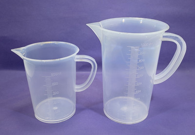 moolenterprises Measuring Jug 1000ml & 500ml with Handle Transparent (pack of 2) Measuring Cup Set(1000 ml)