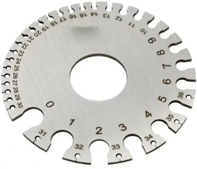 High Q ROUND WIRE GUAGE STANDARD MICRO METER PLATE FOR MEASURING WIRE GAUGE Multiple Unit Measuring Wheel