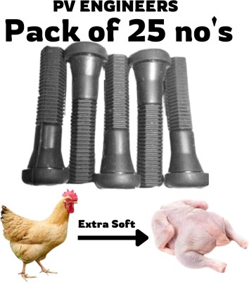 pv engineers Mini Pack Of 25 No's Soft Chicken Rubber Pluckers Silicone Masher Meat Tenderizer