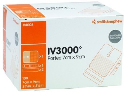 smith and nephew IV3000 Plastic Opsite Cannula Fixer Dressing, 7x9 cm, Pack of 10 Films Medical Dressing(Pack of 10)