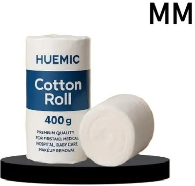 Huemic Assure 500gram Surgical Cotton Roll High Absorbency Pure Medical Cotton A 6 Gauze Medical Dressing(Pack of 1)