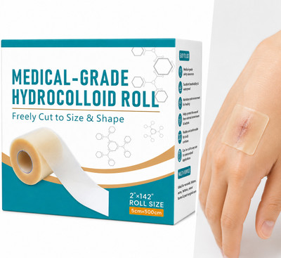 Tart Hydrocolloid Bandage Tape 5CM x 16 Feet for Skin Healing Support Hydrocolloid Medical Dressing(Pack of 1)