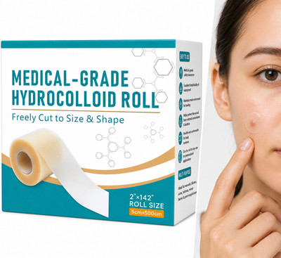 Tart Hydrocolloid Healing Bandage Roll 5CM x 16 Feet Medical Care Tape Hydrocolloid Medical Dressing(Pack of 1)