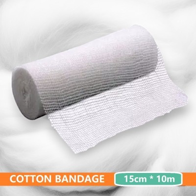 MEDICON ROLLER BANDAGE COTTON BANDAGE 15cm*10m Pack of 10pc Interactive dressings Medical Dressing(Pack of 10)