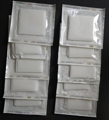 Merakee STERILE GAUZE SWAB 7.5X7.5X12PLY(4 PIC PER PKT/ 1O UNIT) Gauze Medical Dressing(Pack of 10)