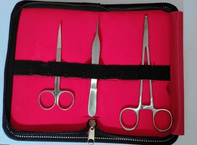 TRU BIOLOGY Suture Set Kit, 3 Surgical Instruments Medical Equipment Combo