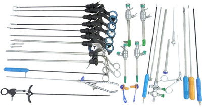 tsw Laparoscopic Instruments Surgery Set Laparoscopy Endoscopy Forceps Qty.26pc Medical Equipment Combo
