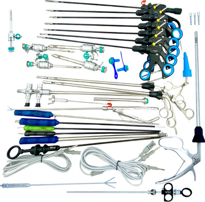 VSC Laparoscopic Surgery Set Grasper Forceps Needle Complete Surgical Instruments Medical Equipment Combo