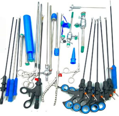 INSTRUMED Laparoscopic Instruments Set Endoscopy Surgery Surgical Forceps Qty.28 Medical Equipment Combo