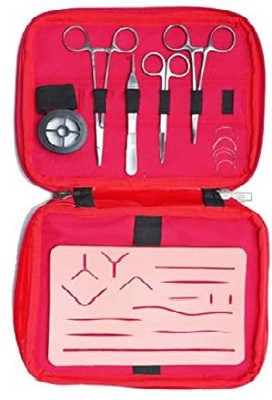 ARINEO Complete Suture Kit for Practice with Suturing Pad 3 Layers Medical Equipment Combo